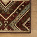 Southwestern Rustic Medallion Indoor Area Rug or Runner Rug - Maroon