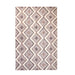 Talluah Hand-Tufted Cotton/Wool Textured Geometric Farmhouse Area Rug - Tan/Chocolate