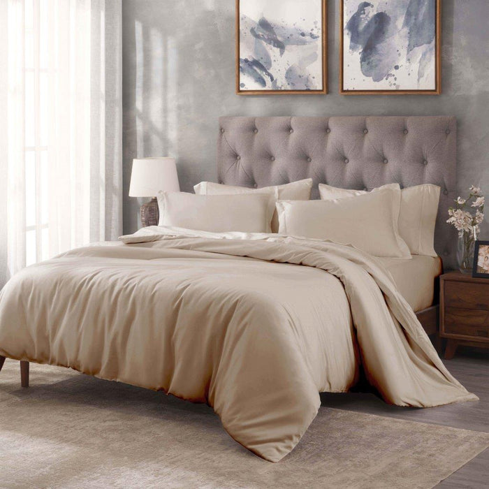 Egyptian Cotton 400 Thread Count Solid Duvet Cover Set