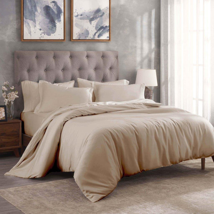 Egyptian Cotton 300 Thread Count Solid Duvet Cover Set