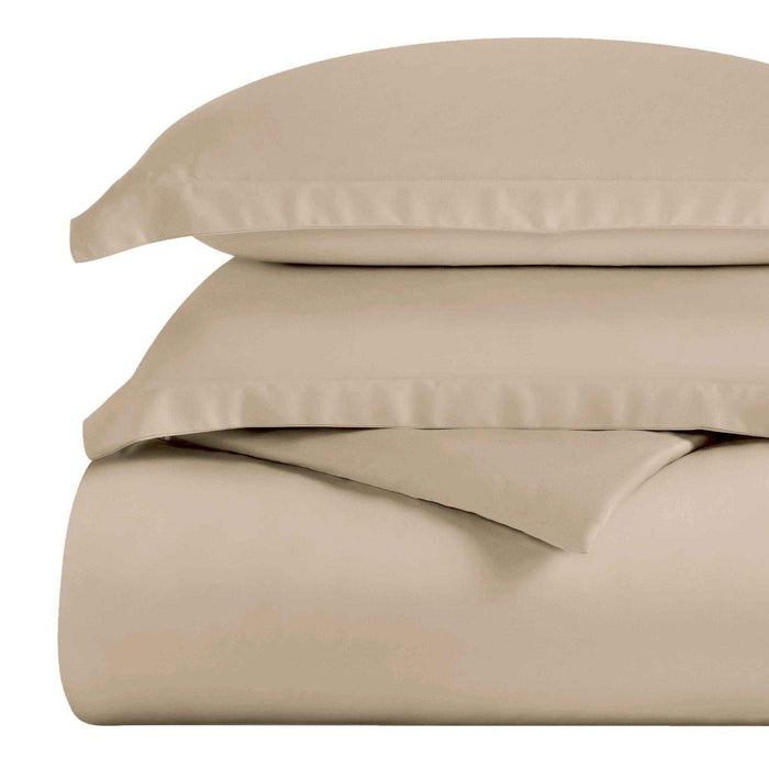 Egyptian Cotton 300 Thread Count Solid Duvet Cover Set