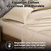 Egyptian Cotton 400 Thread Count Solid Deep Pocket Sheet Set - Tan