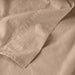 Cotton Linen Blend Deep Pocket 4-Piece Bed Sheet Set - Tan