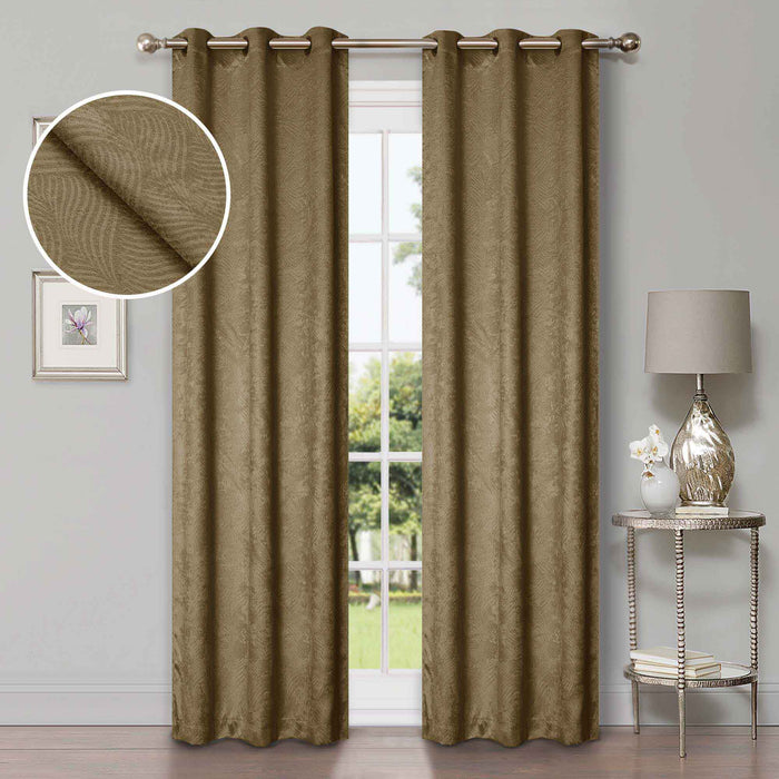 Waverly Modern Washable Room Darkening Blackout Curtain Panel Set