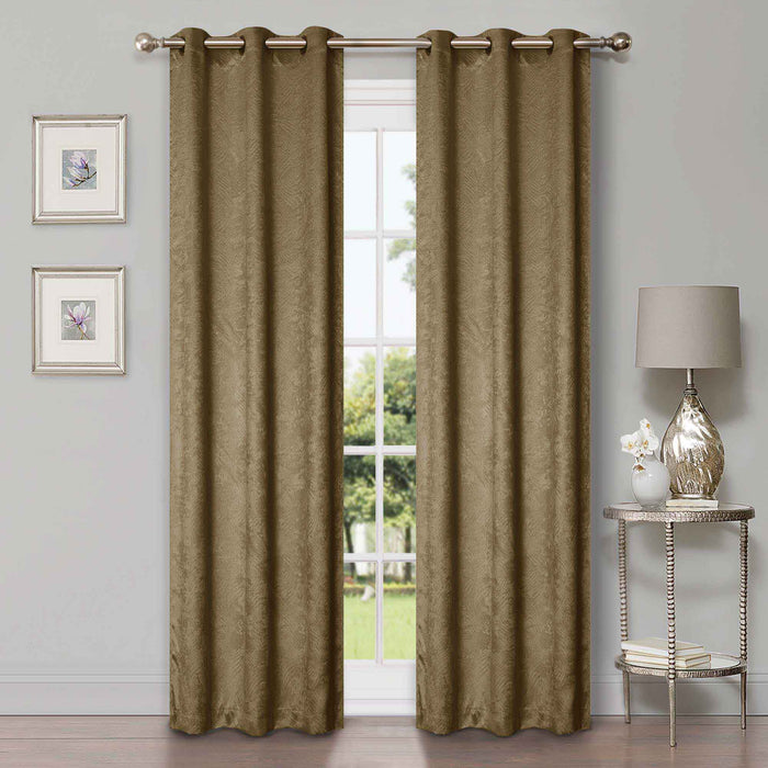 Waverly Modern Washable Room Darkening Blackout Curtain Panel Set