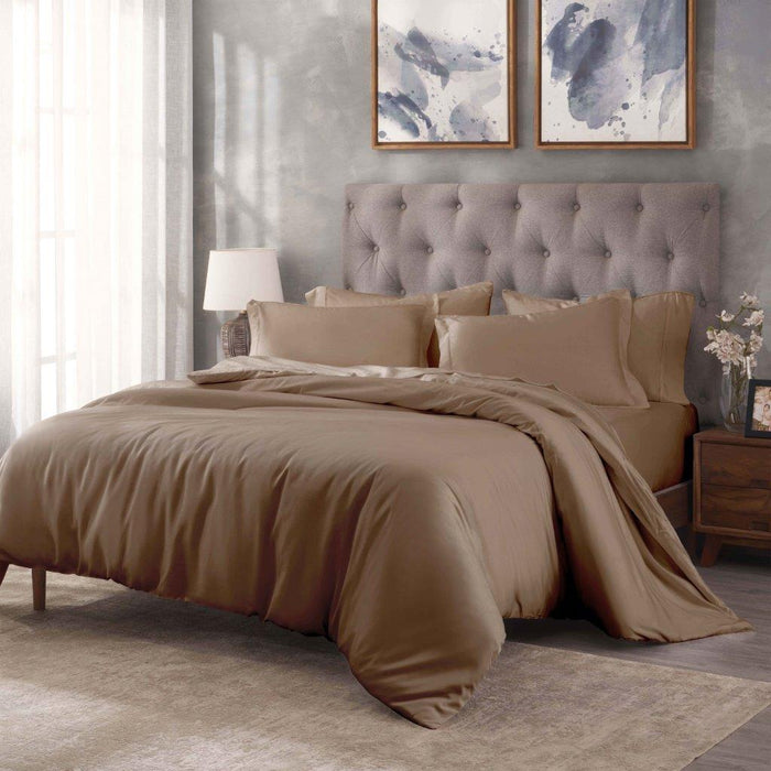 Egyptian Cotton 400 Thread Count Solid Duvet Cover Set