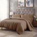 Egyptian Cotton 400 Thread Count Solid Duvet Cover Set - Taupe