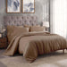 Egyptian Cotton 300 Thread Count Solid Duvet Cover Set - Taupe