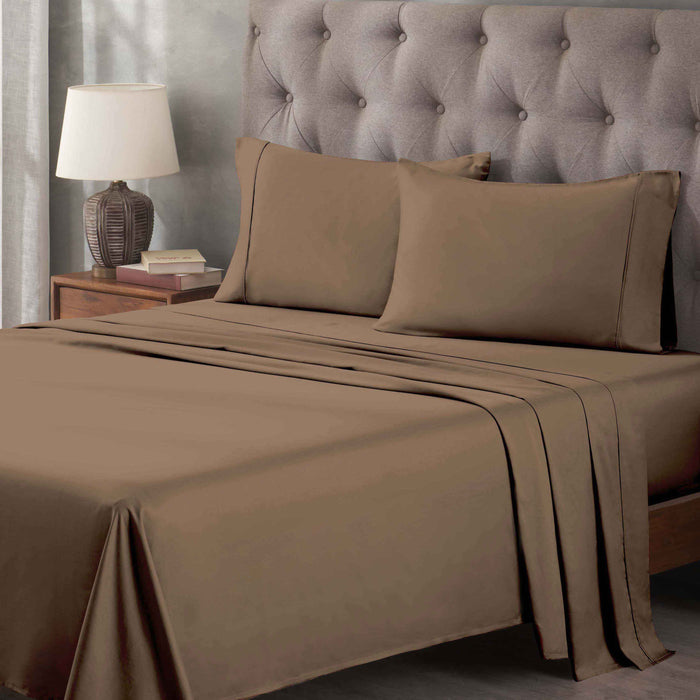 Egyptian Cotton 400 Thread Count Solid Deep Pocket Sheet Set