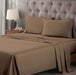 Egyptian Cotton 400 Thread Count Solid Deep Pocket Sheet Set - Taupe