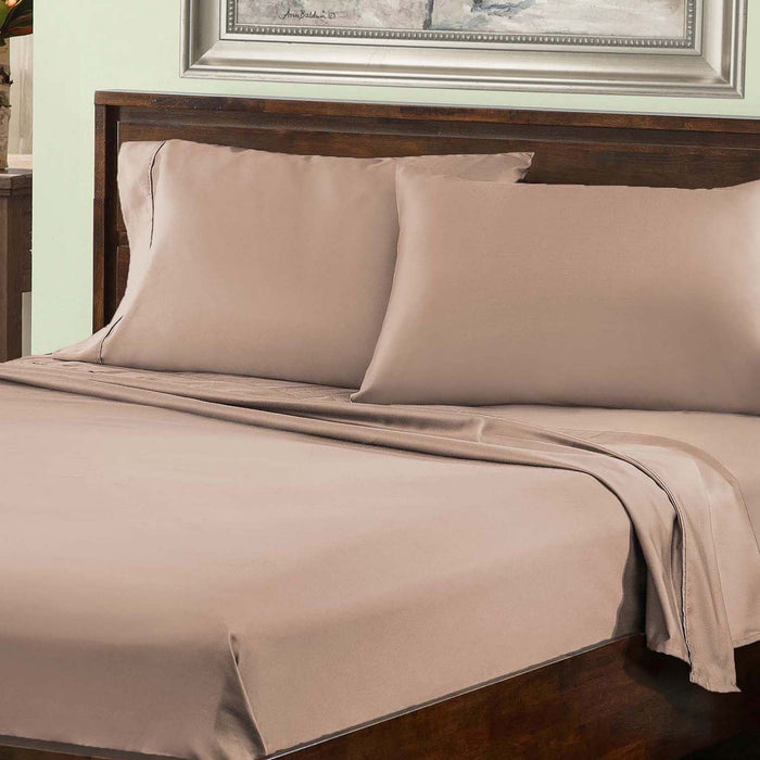 Solid 800-Thread Count Cotton Blend Deep Pocket Sheet Set