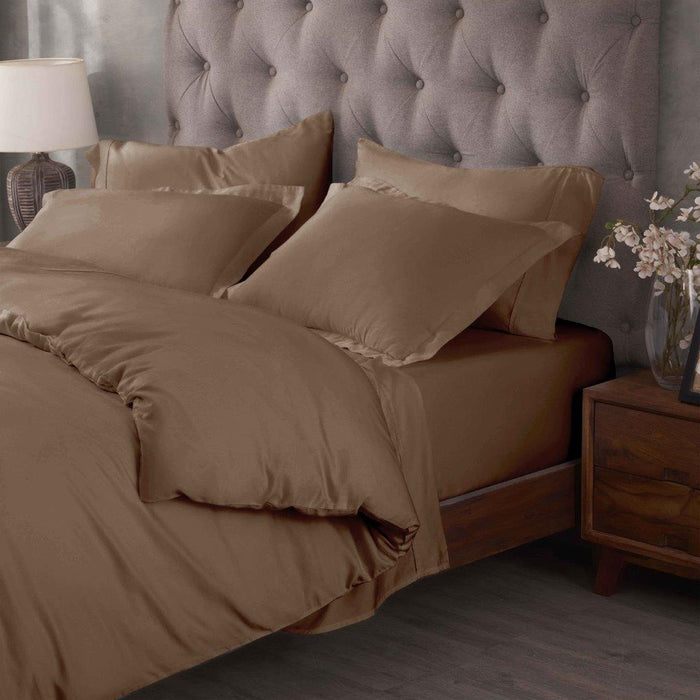 Egyptian Cotton 400 Thread Count Solid Duvet Cover Set