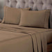 Egyptian Cotton 400 Thread Count Solid Deep Pocket Sheet Set - Taupe