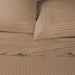 Egyptian Cotton 600 Thread Count 2 Piece Striped Pillowcase Set - Taupe