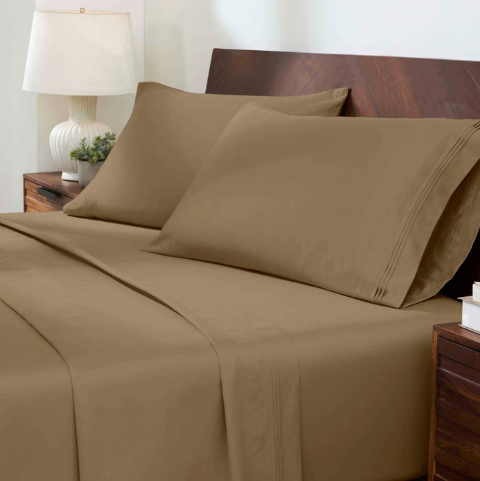 1000 Thread Count Egyptian Cotton Bed Sheet Set Olympic Queen