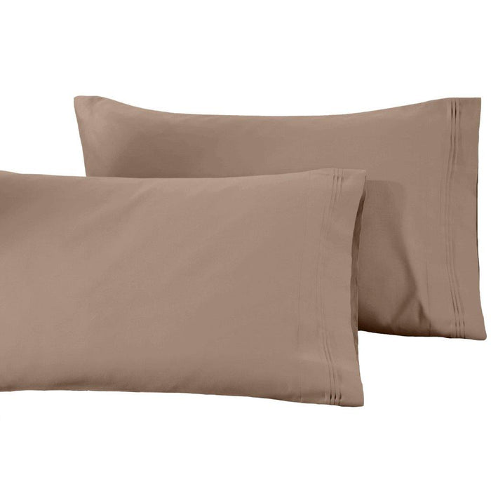 1500 Thread Count Egyptian Cotton Solid  2 Piece Pillowcase Set