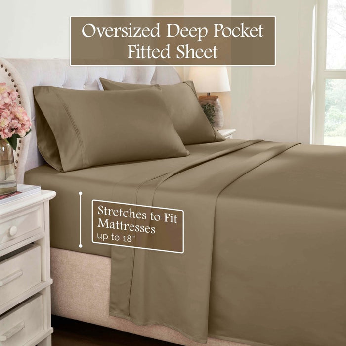 1200 Thread Count Egyptian Cotton Deep Pocket Bed Sheet Set