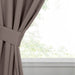 Solid Machine Washable Room Darkening Blackout Curtains, Set of 2 - Taupe