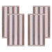 Cabana Stripe Oversized Cotton Beach Towel Set Of 2, 4, 6 - Taupe