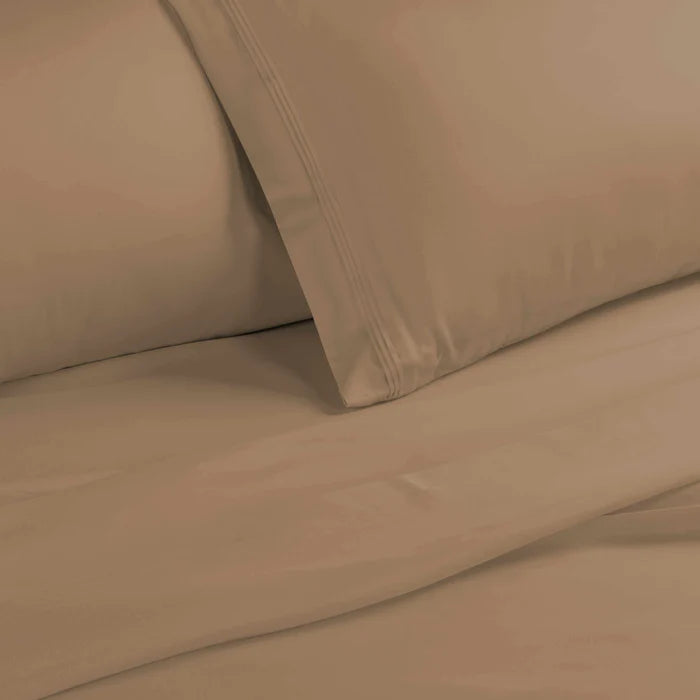 1500 Thread Count Egyptian Cotton Deep Pocket Bed Sheet Set - Taupe