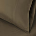 1200 Thread Count Cotton Blend 2 Piece Solid Pillowcase Set - Taupe