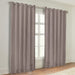 Solid Machine Washable Room Darkening Blackout Curtains, Set of 2 - Taupe