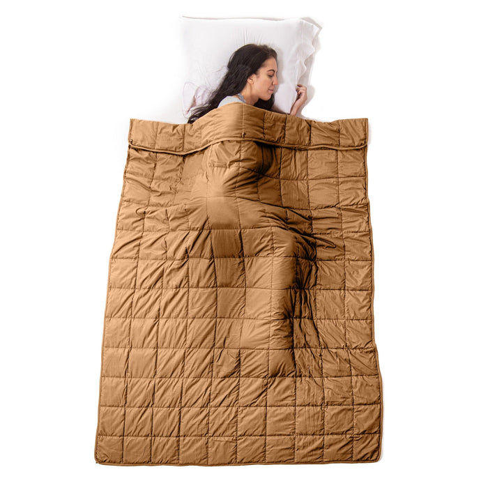 Quilted Microfiber Weighted Throw Blanket