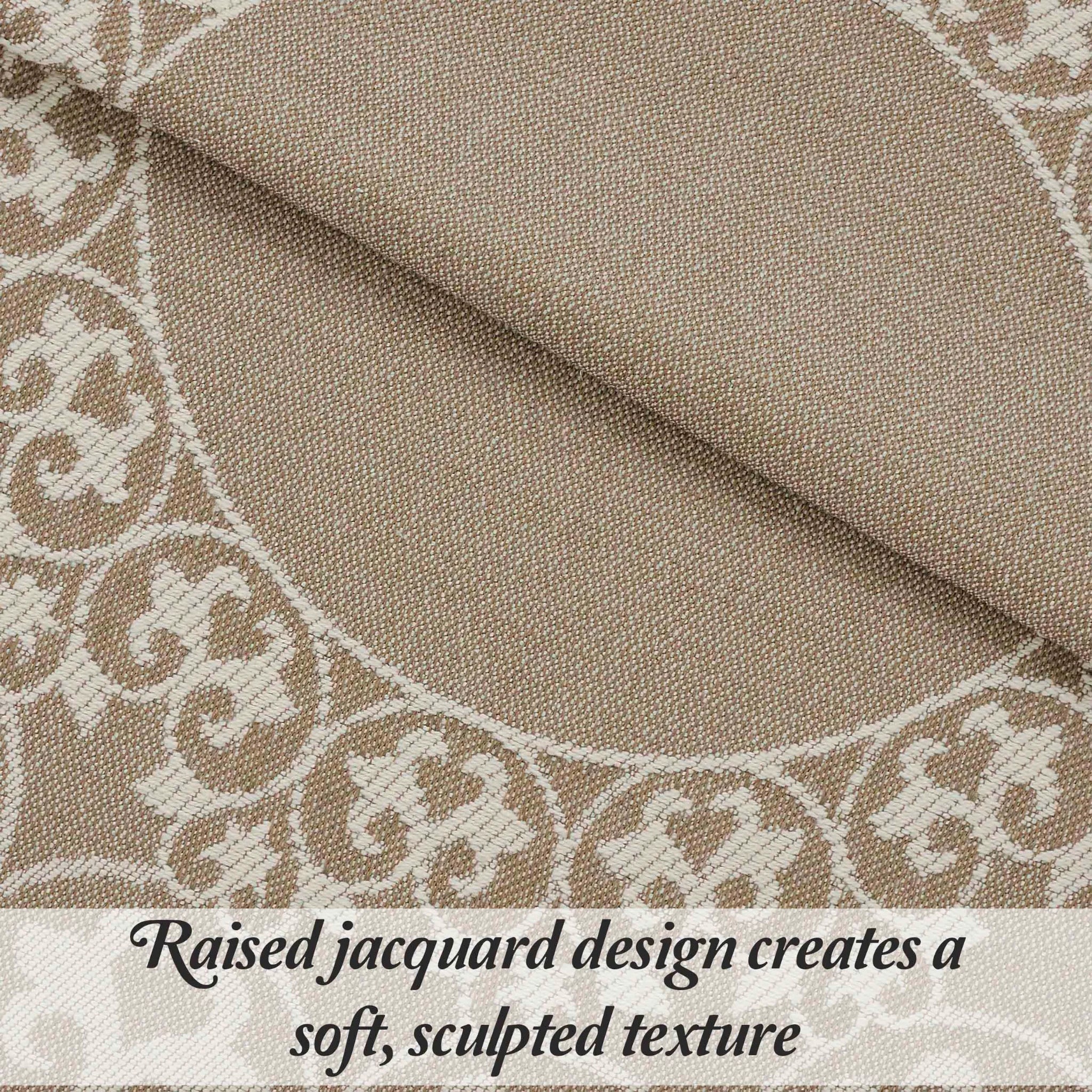 Boho Mandala Cotton Blend Woven Jacquard Bedspread Set