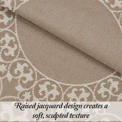 Boho Mandala Cotton Blend Woven Jacquard Bedspread Set