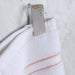 Turkish Cotton Ultra-Plush Solid 2-Piece Highly Absorbent Bath Sheet Set - White/Tea Rose