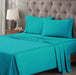 Egyptian Cotton 400 Thread Count Solid Deep Pocket Sheet Set - Teal