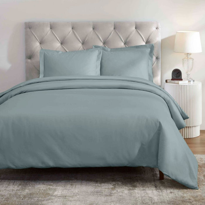 1200 Thread Count Egyptian Solid Cotton Duvet Cover Set