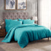 Egyptian Cotton 300 Thread Count Solid Duvet Cover Set - Teal