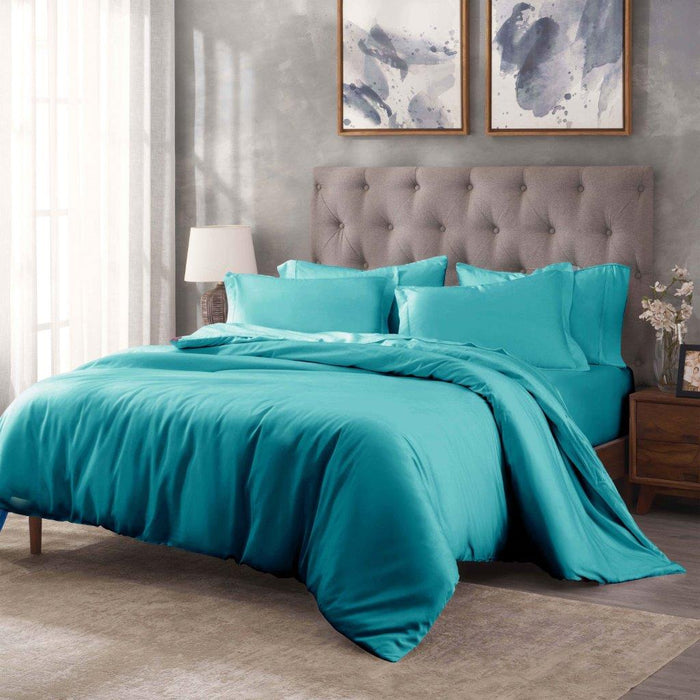 Egyptian Cotton 400 Thread Count Solid Duvet Cover Set