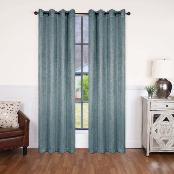 Waverly Modern Washable Room Darkening Blackout Curtain Panel Set