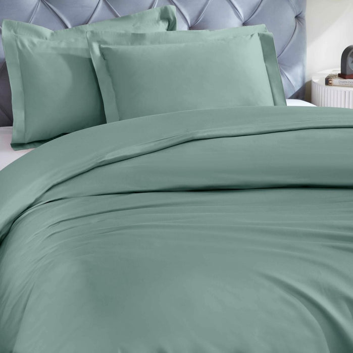 1200 Thread Count Egyptian Solid Cotton Duvet Cover Set