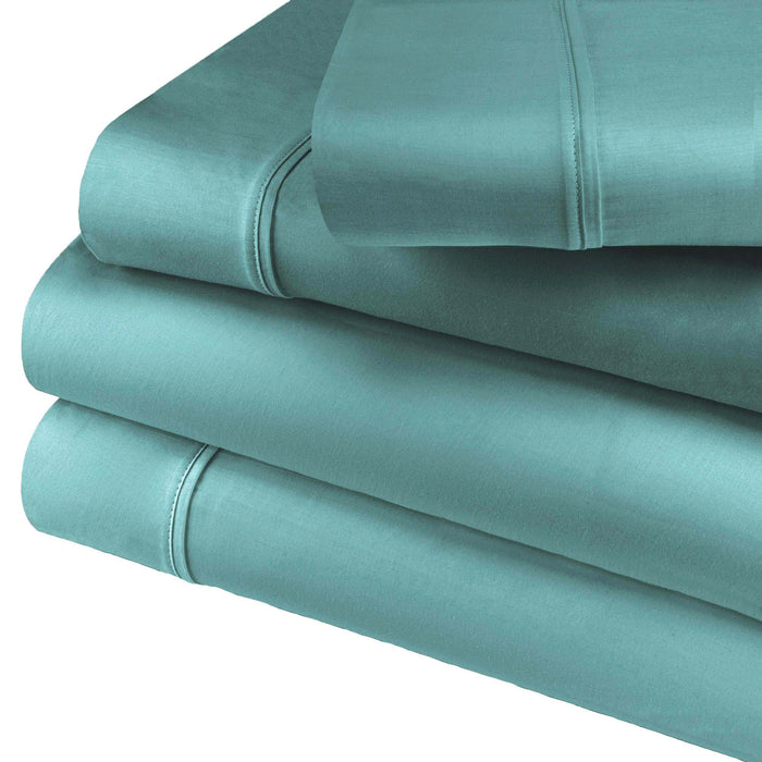 Solid 800-Thread Count Cotton Blend Deep Pocket Sheet Set