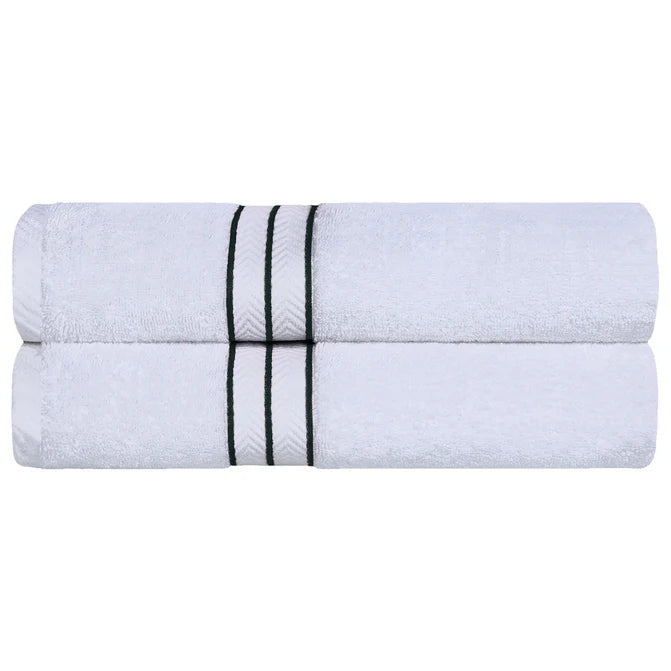 Turkish Cotton Ultra-Plush Solid 2-Piece Highly Absorbent Bath Sheet Set