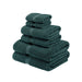 Egyptian Cotton Pile Plush Heavyweight Absorbent 6 Piece Towel Set - Teal