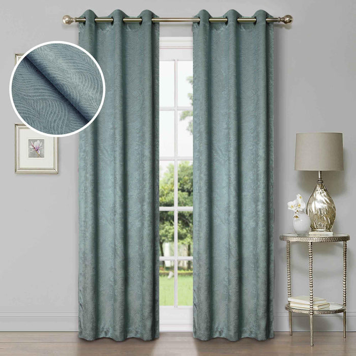 Waverly Modern Washable Room Darkening Blackout Curtain Panel Set