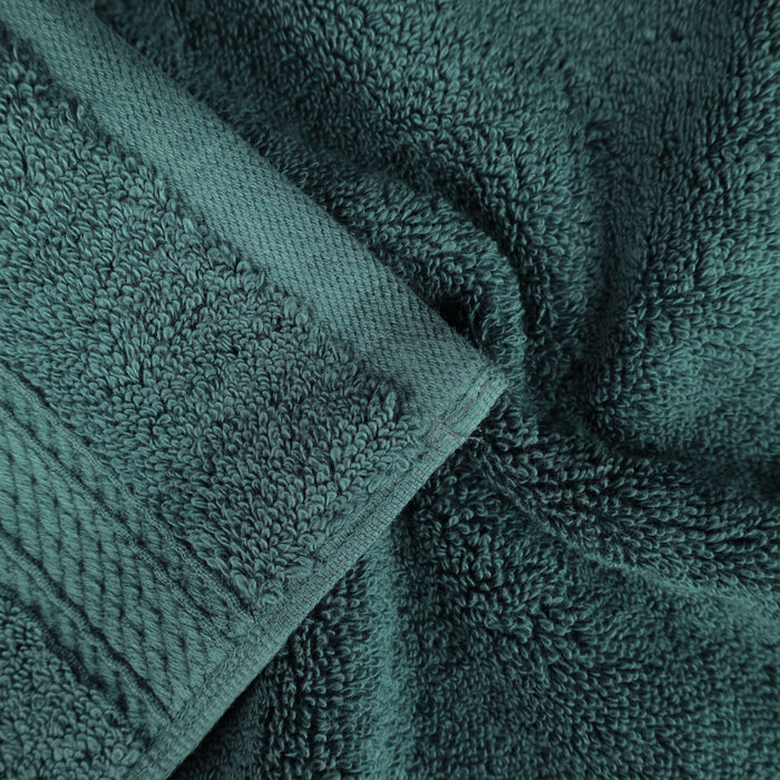 Egyptian Cotton Pile Plush Heavyweight Absorbent 9 Piece Towel Set -Teal