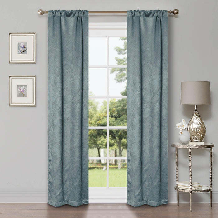 Waverly Modern Washable Room Darkening Blackout Curtain Panel Set