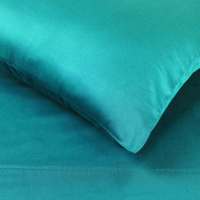 Egyptian Cotton 400 Thread Count Solid Deep Pocket Sheet Set - Teal