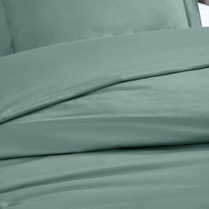 1200 Thread Count Egyptian Solid Cotton Duvet Cover Set