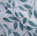 Leaves Machine Washable Room Darkening Blackout Curtains - Teal