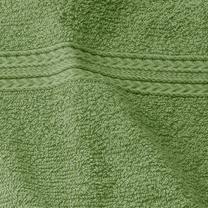 Cotton Eco-Friendly 4 Piece Solid Bath Towel Set - TerraceGreen