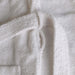 Turkish Cotton Bathrobe Women Men Unisex Shawl Collar Long Bathrobe - White