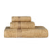 Egyptian Cotton Solid 3 piece Towel Set - Toast