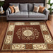 Oversized Medallion Modern Bohemian Indoor Area Rug or Runner - Toffee