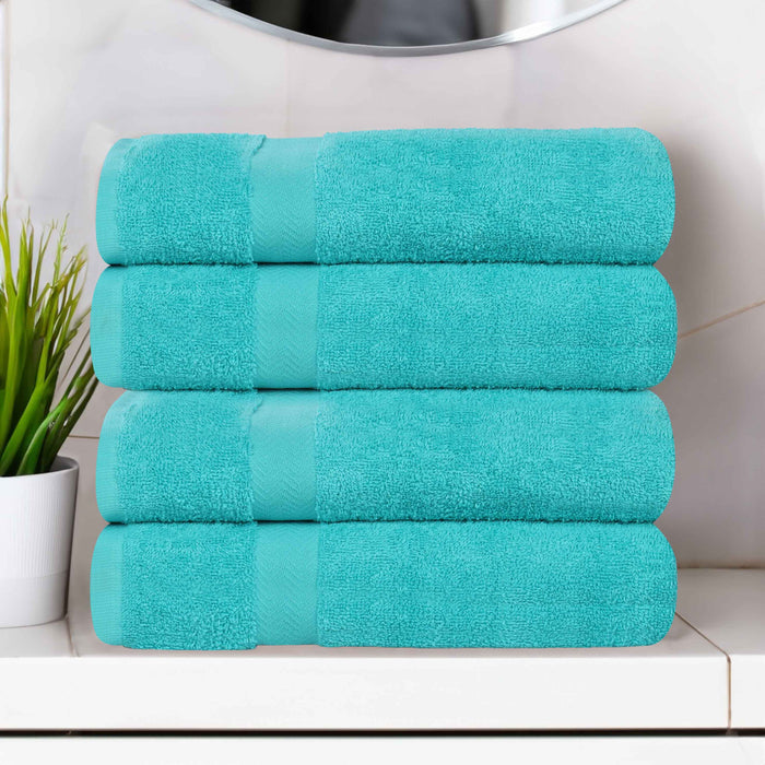 Franklin Cotton Eco Friendly 4 Piece Bath Towel Set